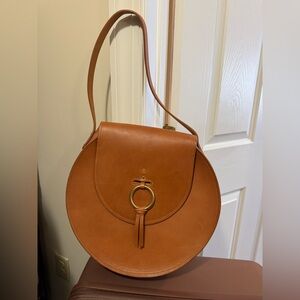 Hemlock + Hyde Genuine Leather Round Shoulder Bag